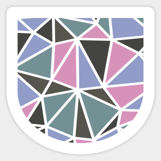 Geometric Pattern Mauve Sticker